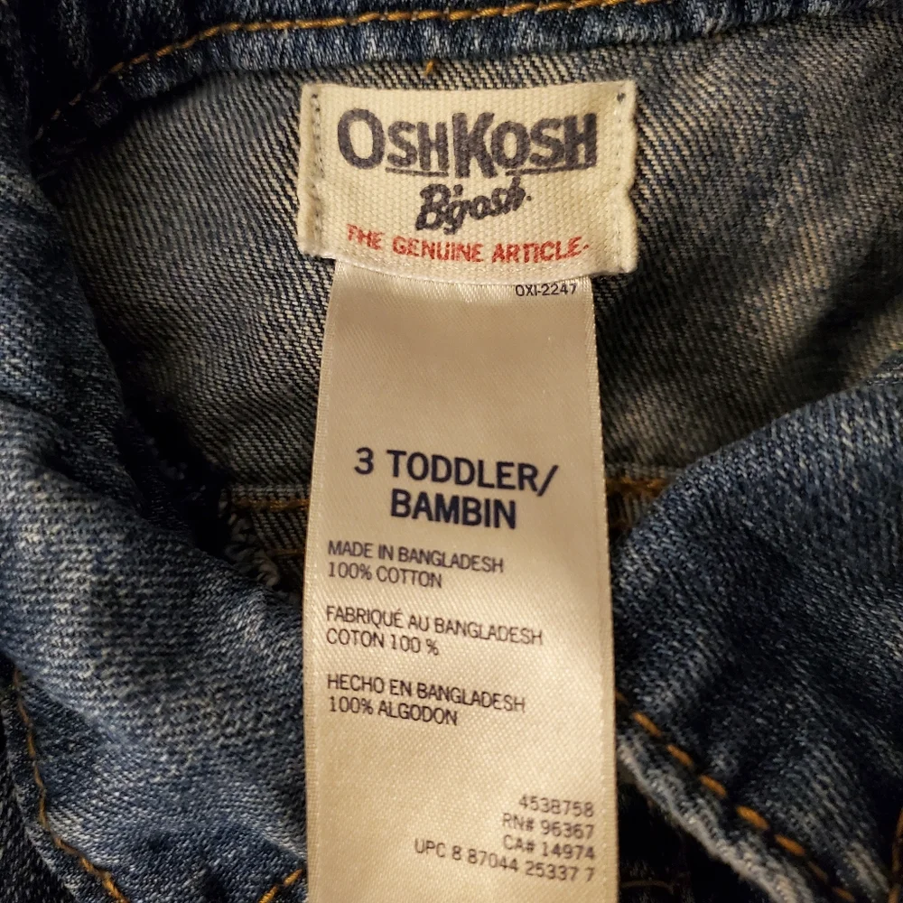 Oshkosh Vintage Denim Jacket ‎ Size 3T